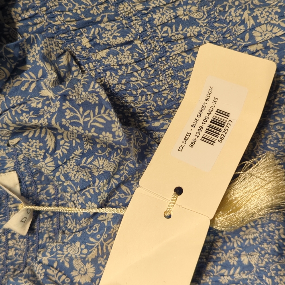 Doen Blue Floral Dress - Picture 2 of 4